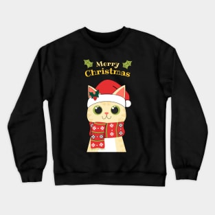 Meowy Christmas Merry Christmas Cat Crewneck Sweatshirt